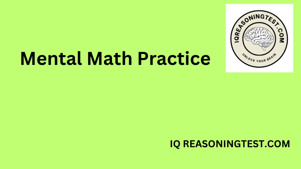 Mental Math Practice
